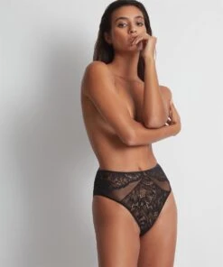 Aubade Flowermania Tailleslip Zwart 42 -LingaDore Ondergoed Winkle 1000x1200 176