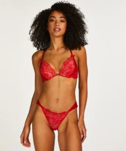 Hunkemöller Dames Lingerie Voorgevormde Push-up Beugel Bh Elissa - Rood - Maat E75 -LingaDore Ondergoed Winkle 1000x1200 34