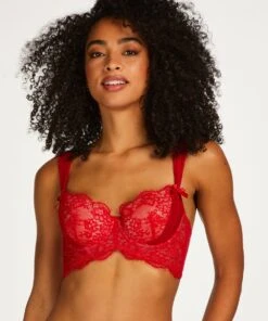 Hunkemöller Dames Lingerie Voorgevormde Longline Beugel Bh Elissa - Rood - Maat B80 -LingaDore Ondergoed Winkle 1000x1200 41