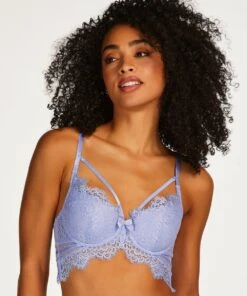 Hunkemöller Dames Lingerie Voorgevormde Longline Beugel Bh Marilee - Paars - Maat C90 -LingaDore Ondergoed Winkle 1000x1200 54