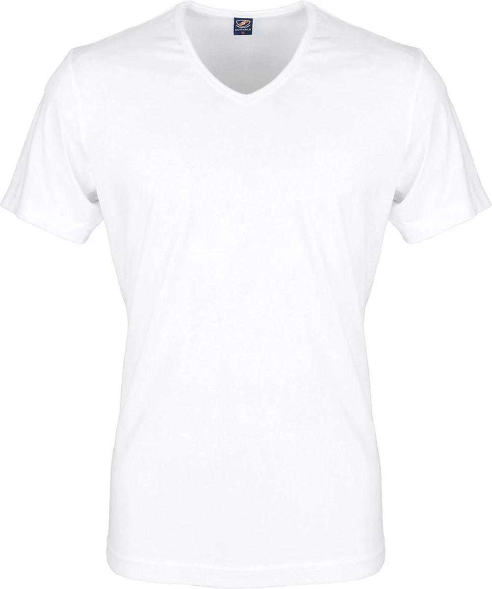 Suitable - T-shirt Wit V-hals Vita 2 Pack - Maat L - Modern-fit 15 Suitable - T-shirt Wit V-hals Vita 2 Pack - Maat L - Modern-fit - Afbeelding 13