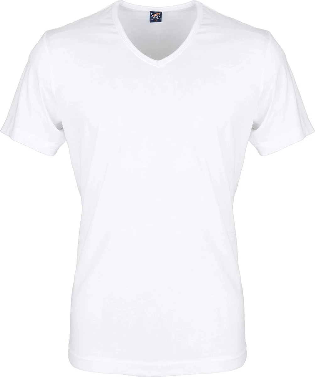 Suitable - T-shirt Wit V-hals Vita 2 Pack - Maat L - Modern-fit 9 Suitable - T-shirt Wit V-hals Vita 2 Pack - Maat L - Modern-fit - Afbeelding 7