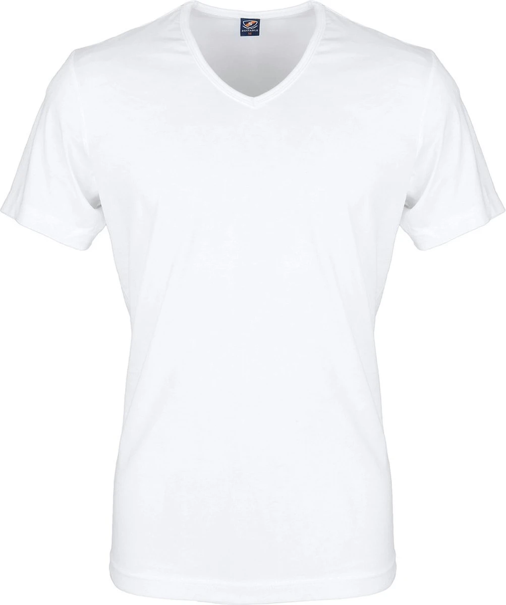 Suitable - T-shirt Wit V-hals Vita 2 Pack - Maat L - Modern-fit 12 Suitable - T-shirt Wit V-hals Vita 2 Pack - Maat L - Modern-fit - Afbeelding 10