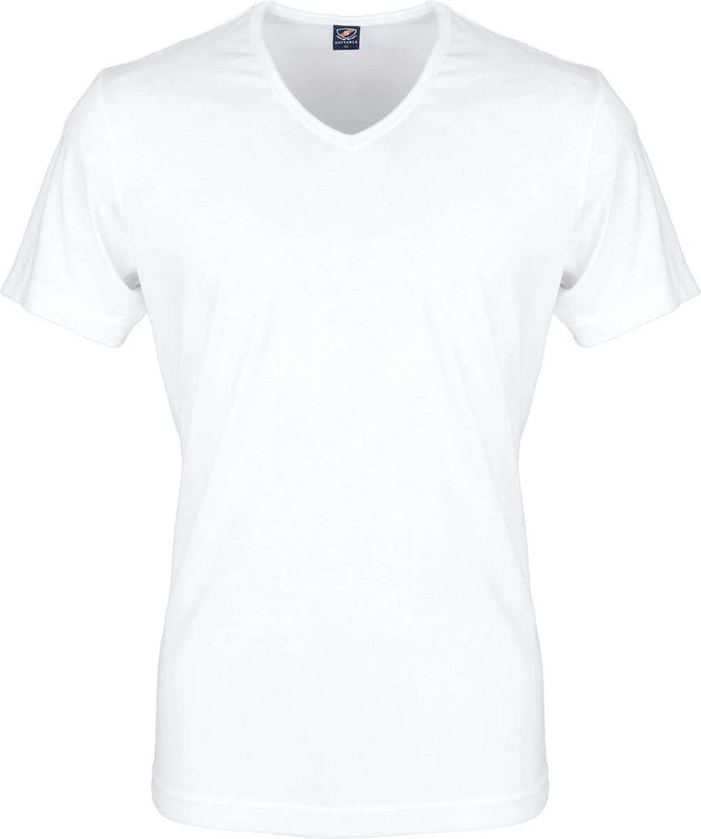 Suitable - T-shirt Wit V-hals Vita 2 Pack - Maat L - Modern-fit 13 Suitable - T-shirt Wit V-hals Vita 2 Pack - Maat L - Modern-fit - Afbeelding 11