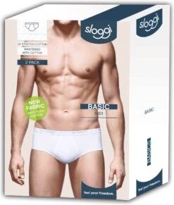 Sloggi Men Basic Heren Midi Slip - 2-pack - Grey Marle - Maat L -LingaDore Ondergoed Winkle 1019x1200 10