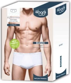 Sloggi Men Basic Heren Maxi Slip - 2-pack - Wit - Maat L -LingaDore Ondergoed Winkle 1019x1200 11