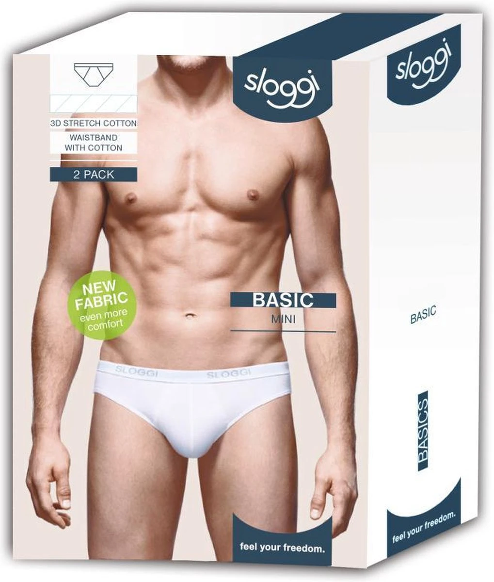 Sloggi Men Basic Heren Mini Slip - 2-pack - Zwart - Maat XXL 7 Sloggi Men Basic Heren Mini Slip - 2-pack - Zwart - Maat XXL - Afbeelding 5