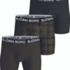 Bjorn Borg - Performance Boxers 3-Pack Zwart Groen - Maat XL - Body-fit -LingaDore Ondergoed Winkle 1024x1200