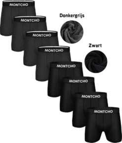 MONTCHO - Boxershort Heren - 8 Pack (4 Zwart - 4 Donkergrijs) - Maat: S 31 MONTCHO - Boxershort Heren - 8 Pack (4 Zwart - 4 Donkergrijs) - Maat: S -LingaDore Ondergoed Winkle 1025x1200 3