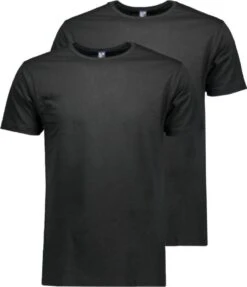 Alan Red - Derby O-Hals T-Shirt Black (2Pack) - Maat L - Regular-fit -LingaDore Ondergoed Winkle 1031x1200 1