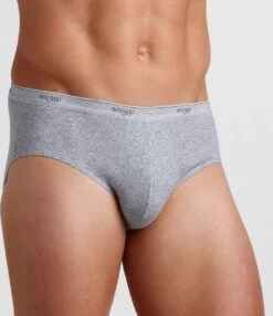 Sloggi Men Basic Heren Midi Slip - 2-pack - Grey Marle - Maat L -LingaDore Ondergoed Winkle 1038x1200 1