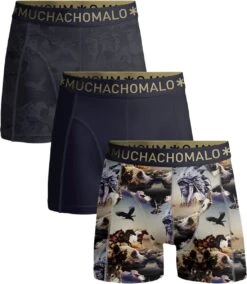 Muchachomalo Bear - Onderbroeken Heren - Boxershort Heren - Blauw Met Print - 3 Pack - Maat M -LingaDore Ondergoed Winkle 1043x1200 7