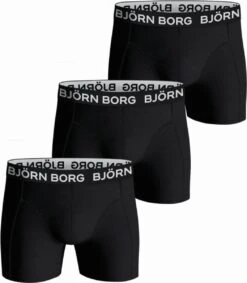 Björn Borg Boxershort Essential - Onderbroeken - Boxer - 3 Stuks - Heren - Maat L - Zwart -LingaDore Ondergoed Winkle 1046x1200 3