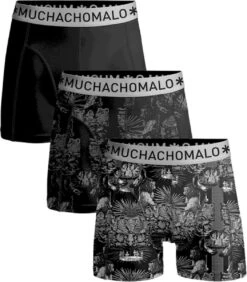 Muchachomalo - 3-pack Onderbroeken Heren - Effen Kleur + Print - Elastisch Katoen - Zachte Waistband -LingaDore Ondergoed Winkle 1050x1200 3