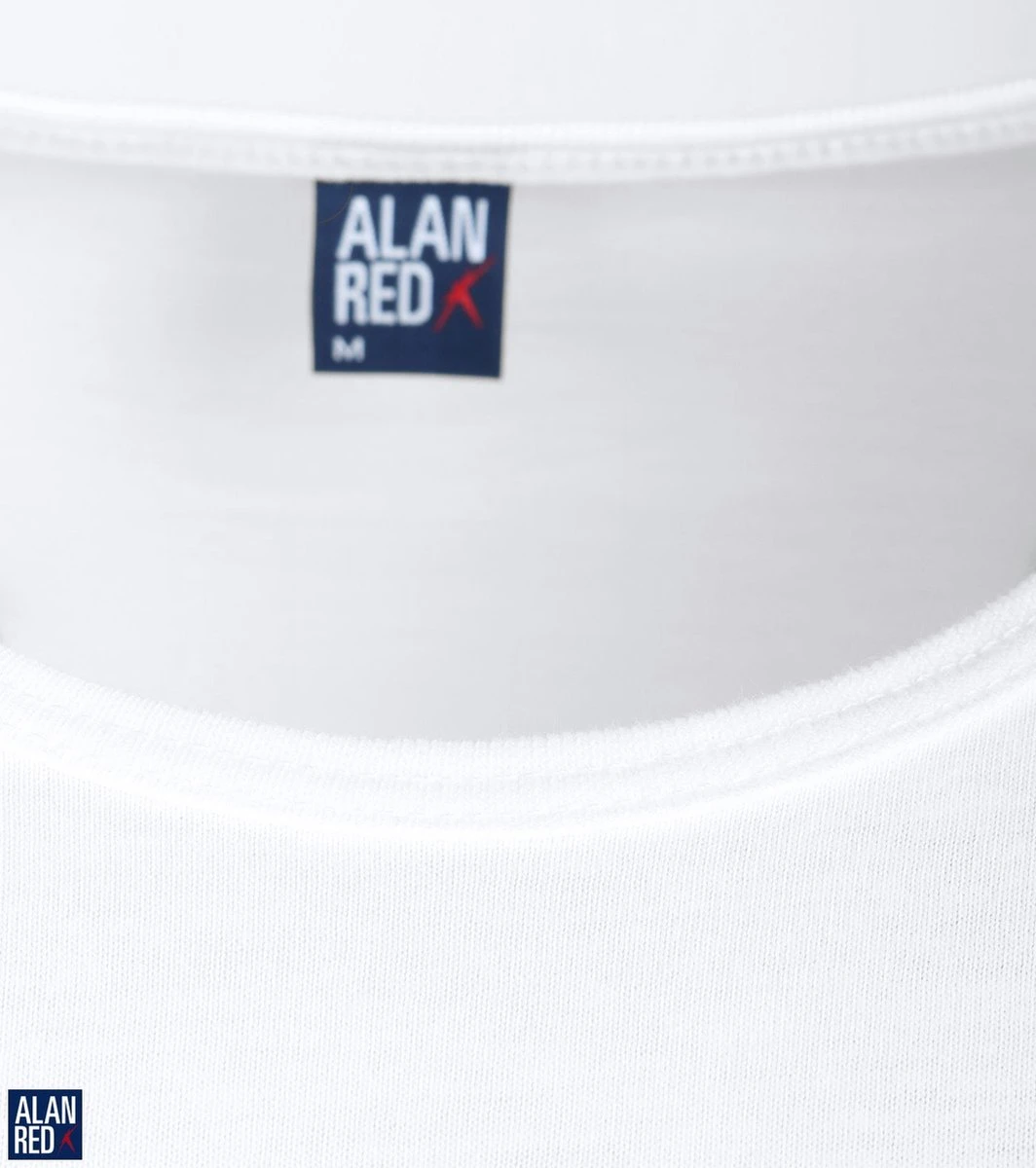 Alan Red Derby 3-pack O-hals Shirts Wit - Maat M 5 Alan Red Derby 3-pack O-hals Shirts Wit - Maat M - Afbeelding 3