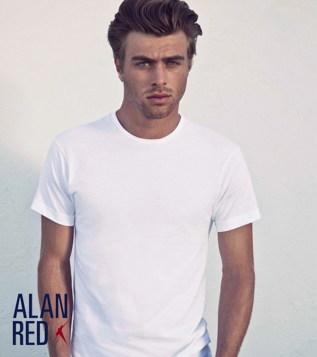 Alan Red Derby 3-pack O-hals Shirts Wit - Maat M 6 Alan Red Derby 3-pack O-hals Shirts Wit - Maat M - Afbeelding 4