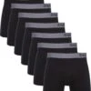 Bamboo Basics - Boxershorts Levi (7-pack) Heren - Zwart Met Grijs - L -LingaDore Ondergoed Winkle 1073x1200