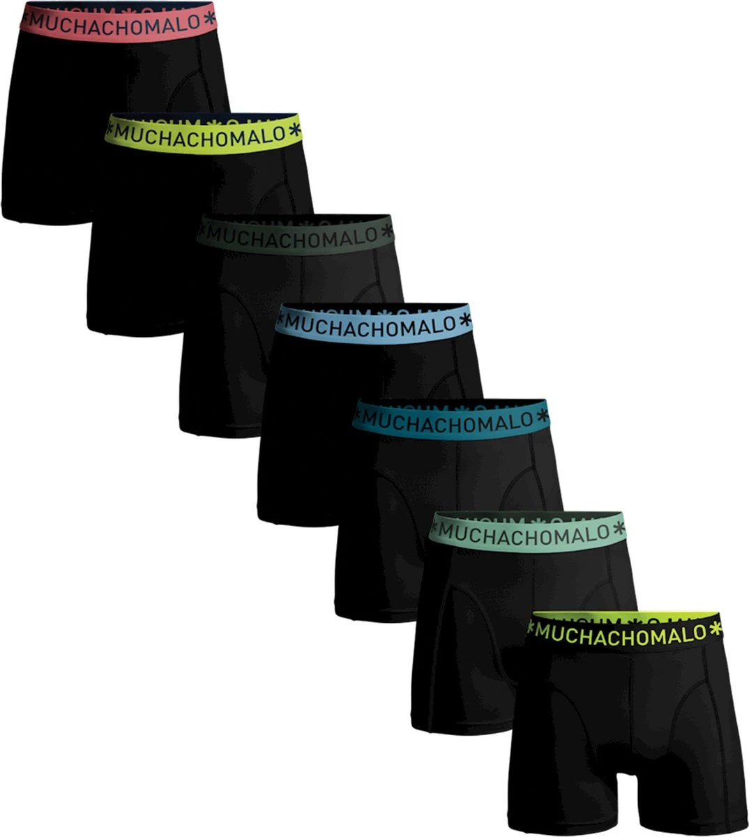 Muchachomalo-7-pack Onderbroeken Voor Mannen-Elastisch Katoen-Boxershorts - Maat M 4 Muchachomalo-7-pack Onderbroeken Voor Mannen-Elastisch Katoen-Boxershorts - Maat M - Afbeelding 2