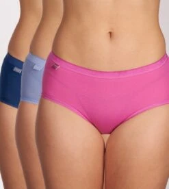 Sloggi Sloggi Basic+ Midi C3P Dames Onderbroek - Maat 42 -LingaDore Ondergoed Winkle 1074x1200 3