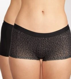 Björn Borg Dames Cotton Stretch 2P Mini Boxershorts Zwart - M -LingaDore Ondergoed Winkle 1074x1200 6