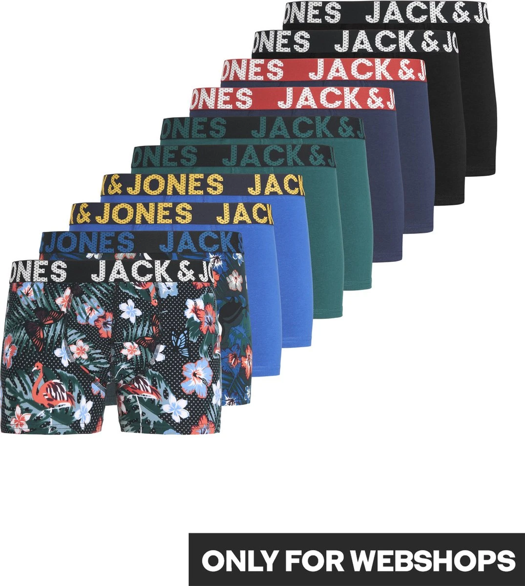 JACK&JONES JACBIRD TRUNKS 10 PACK Heren Onderbroek - Maat L 3 JACK&JONES JACBIRD TRUNKS 10 PACK Heren Onderbroek - Maat L