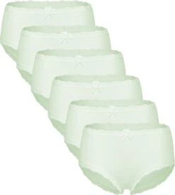 Nina Von C. Dames Taille Pants 6 Pack Basic