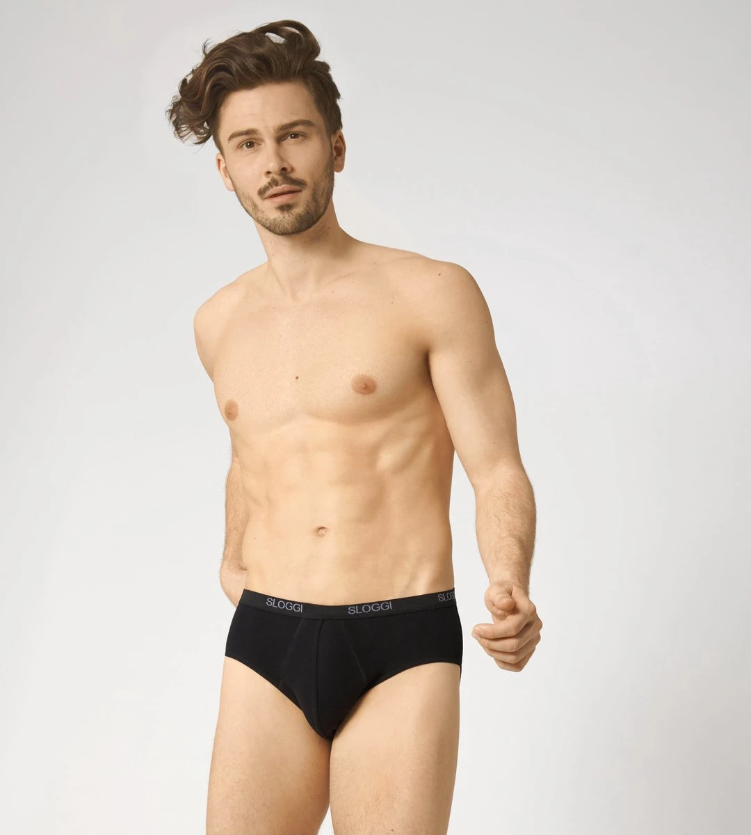 Sloggi Men Basic Heren Midi Slip - 2-pack - Zwart - Maat L 12 Sloggi Men Basic Heren Midi Slip - 2-pack - Zwart - Maat L - Afbeelding 10