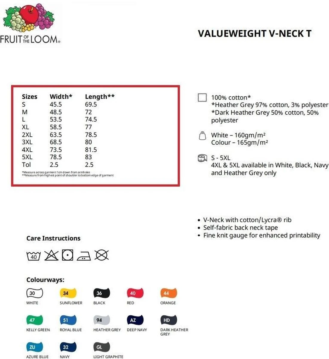 3 Pack Fruit Of The Loom V Hals Maat XL Valueweight Kleur Zwart 4 3 Pack Fruit Of The Loom V Hals Maat XL Valueweight Kleur Zwart - Afbeelding 2