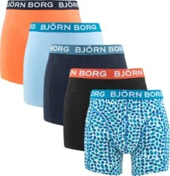 Björn Borg Cotton Stretch Boxers - Heren Boxers Normale Lengte (5-pack) - Multicolor - Maat: L