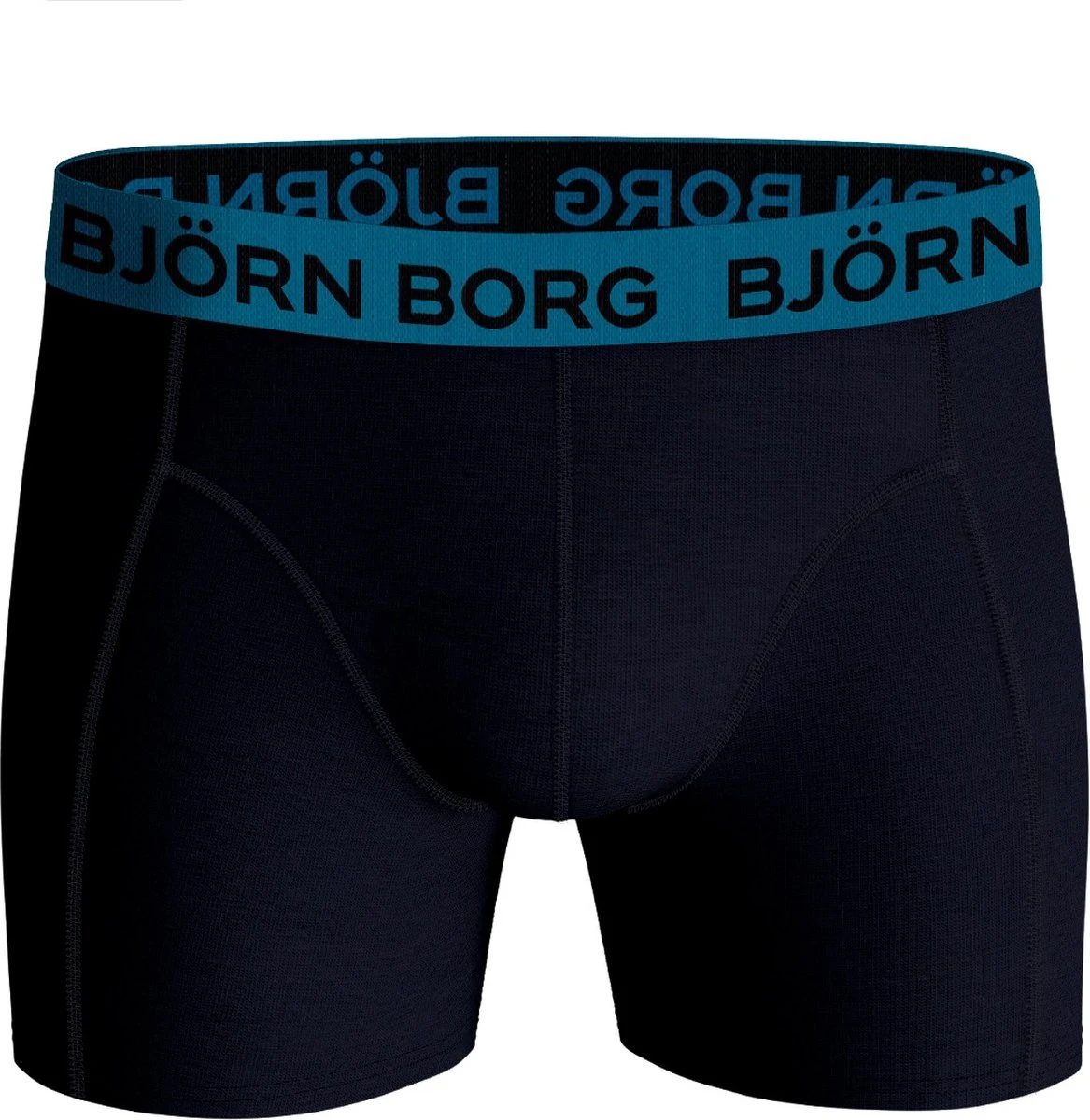 Björn Borg Boxershorts Essential (3 Pack) - Cotton Stretch Boxers Normale Lengte - Zwart - Donkerblauw En Print - Maat: L 6 Björn Borg Boxershorts Essential (3 Pack) - Cotton Stretch Boxers Normale Lengte - Zwart - Donkerblauw En Print - Maat: L - Afbeelding 4
