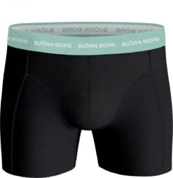 Björn Borg Boxershort Cotton Stretch- Onderbroeken - Boxer - 5 Stuks - Heren - Maat M - Blauw/Zwart/Groen -LingaDore Ondergoed Winkle 1168x1200 8