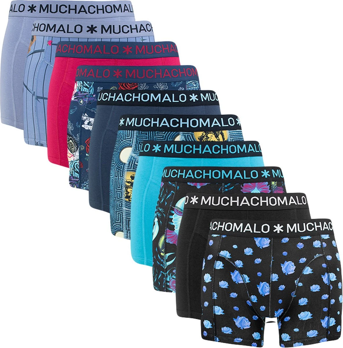 Muchachomalo-10-pack Onderbroeken Voor Mannen-Elastisch Katoen-Boxershorts - Maat XL 3 Muchachomalo-10-pack Onderbroeken Voor Mannen-Elastisch Katoen-Boxershorts - Maat XL