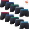 Merkloos Microfiber Heren Boxershort - 10-pack - Zwart - Maat M/L -LingaDore Ondergoed Winkle 1188x1200 7