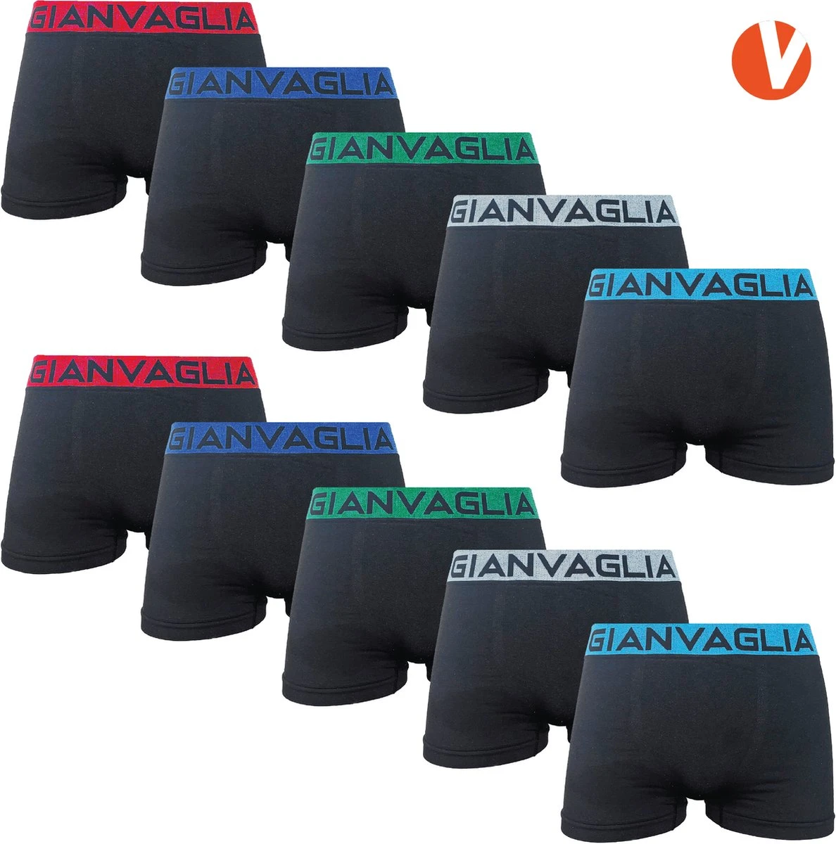 Merkloos Microfiber Heren Boxershort - 10-pack - Zwart - Maat M/L 3 Merkloos Microfiber Heren Boxershort - 10-pack - Zwart - Maat M/L