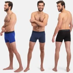 Bamboo Basics - Boxershorts Rico (3-pack) Heren - Jeans Melange, Blauw & Zwart - L -LingaDore Ondergoed Winkle 1196x1200 1