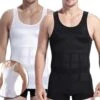 Merkloos Corrigerend Hemd Mannen - Body Buik Shapewear Shirt - Figuurcorrigerend Correctie Ondershirt - Slim Waist Shaper - Mouwloos Onderhemd - Wit Medium -LingaDore Ondergoed Winkle 1200x1009 11