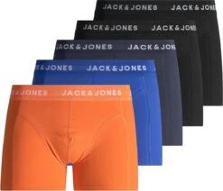 JACK&JONES JACKRIS TRUNKS 5 PACK LN Heren Onderbroek - Maat L
