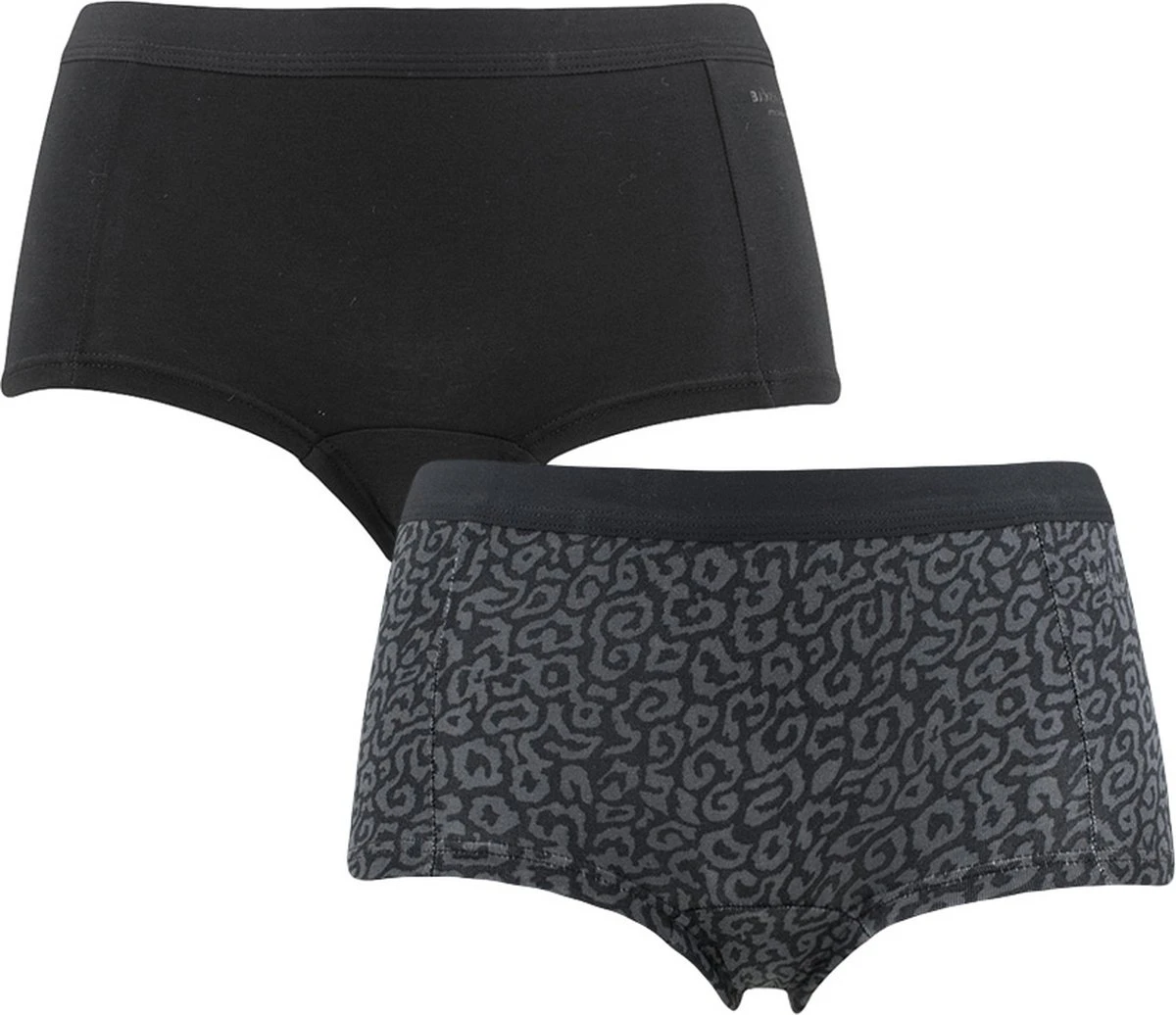 Björn Borg Dames Cotton Stretch 2P Mini Boxershorts Zwart - XXL 3 Björn Borg Dames Cotton Stretch 2P Mini Boxershorts Zwart - XXL