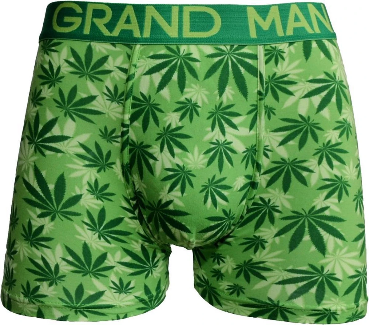GRAND MAN Katoenen Boxershorts 3-pack Wiet Cannabis - Maat XXL 4 GRAND MAN Katoenen Boxershorts 3-pack Wiet Cannabis - Maat XXL - Afbeelding 2