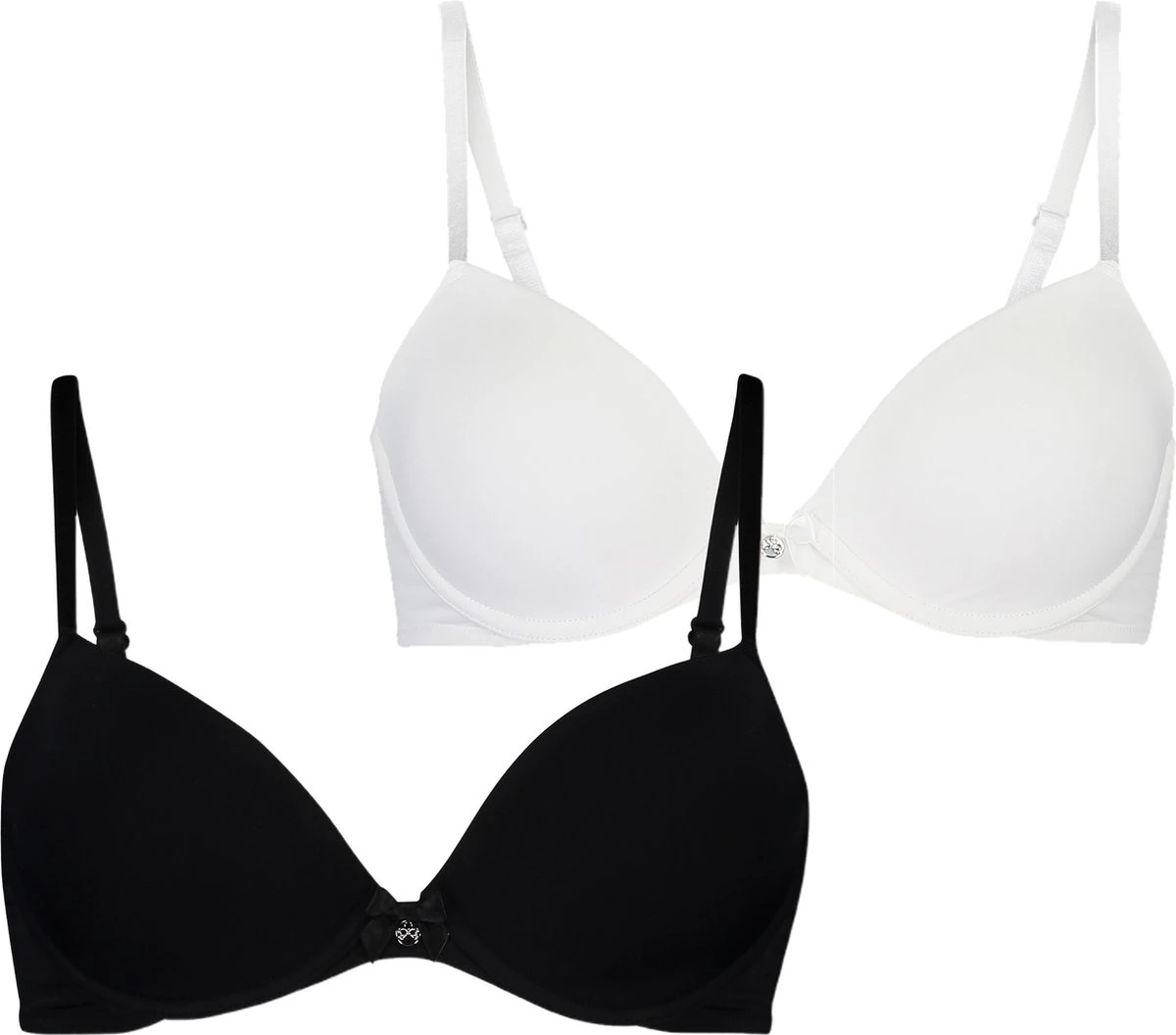 Hunkemöller Dames Lingerie 2-pack Voorgevormde Beugel Bh - Zwart - Maat C85 3 Hunkemöller Dames Lingerie 2-pack Voorgevormde Beugel Bh - Zwart - Maat C85