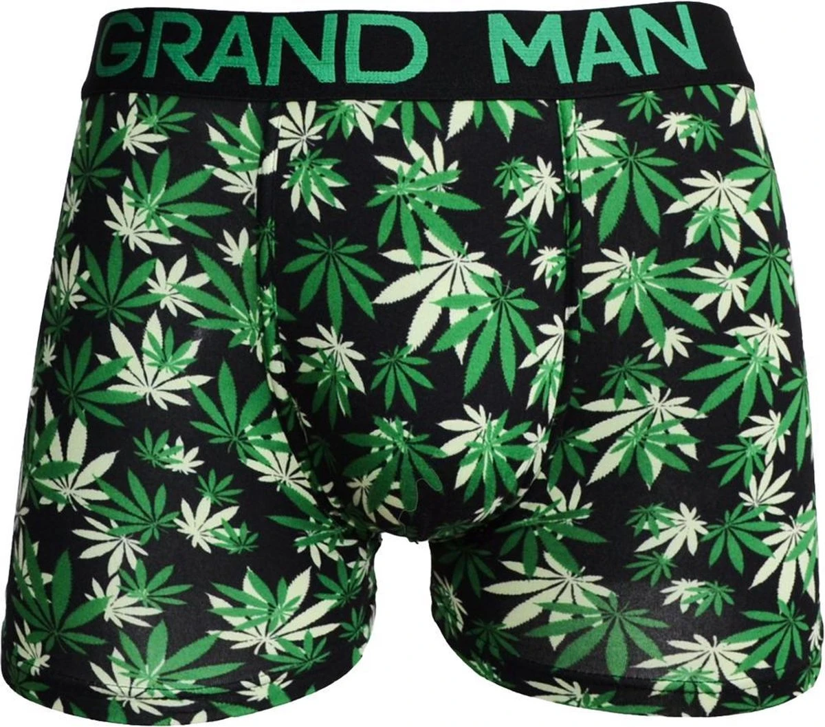 GRAND MAN Katoenen Boxershorts 3-pack Wiet Cannabis - Maat XXL 6 GRAND MAN Katoenen Boxershorts 3-pack Wiet Cannabis - Maat XXL - Afbeelding 4