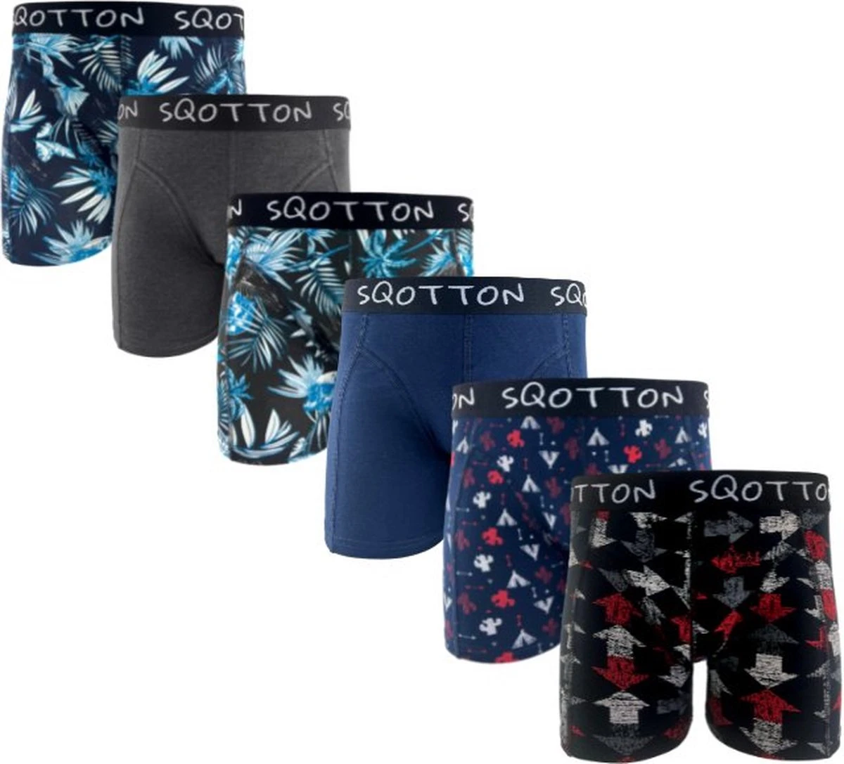 Heren Boxershorts - SQOTTON® - 6 Stuks - Native American Style - Maat M 3 Heren Boxershorts - SQOTTON® - 6 Stuks - Native American Style - Maat M