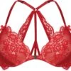 Hunkemöller Dames Lingerie Voorgevormde Push-up Beugel Bh Elissa - Rood - Maat B85