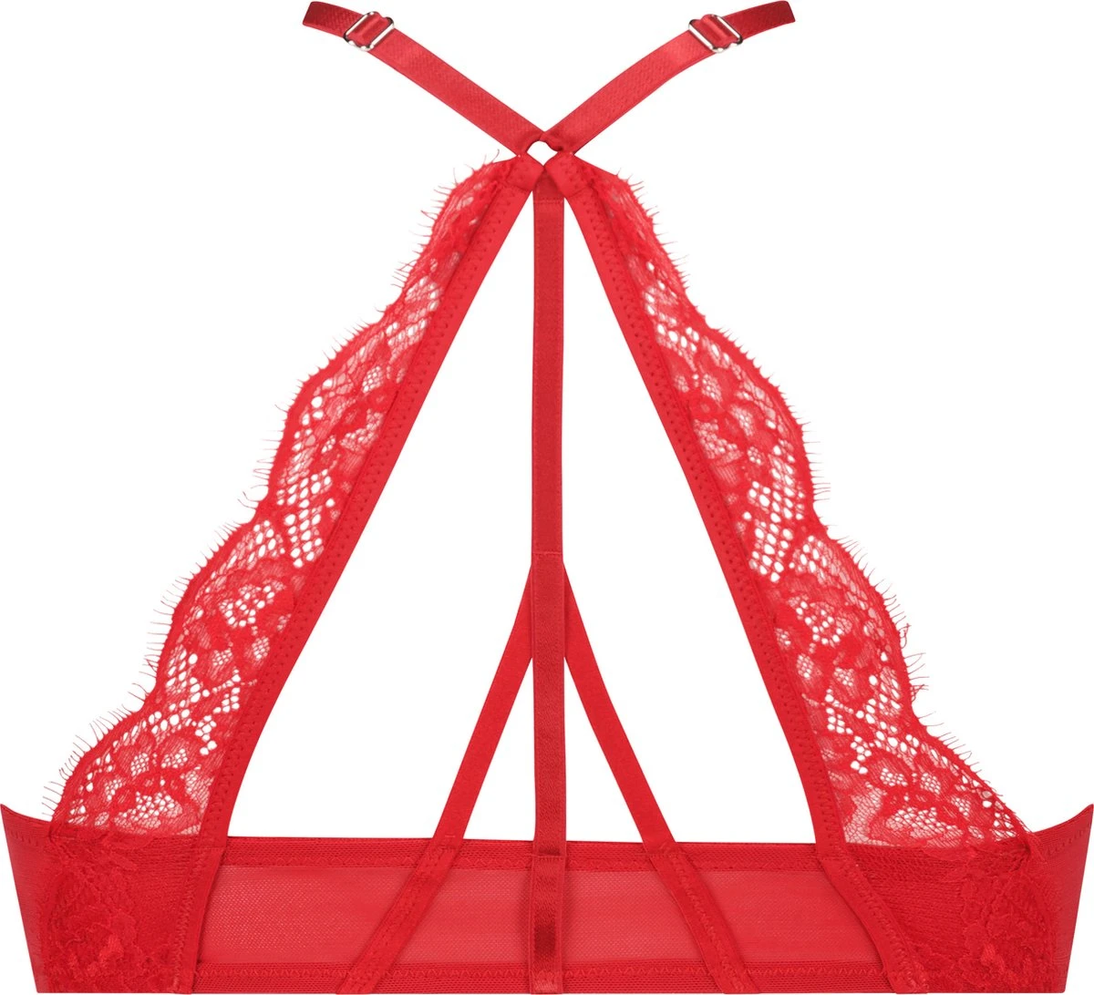 Hunkemöller Dames Lingerie Voorgevormde Push-up Beugel Bh Elissa - Rood - Maat B70 4 Hunkemöller Dames Lingerie Voorgevormde Push-up Beugel Bh Elissa - Rood - Maat B70 - Afbeelding 2