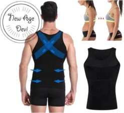 New Age Devi - Corrigerend Hemd - Mannen - Zwart - L - Ondersteuning - Body Buik - Shapewear Shirt - Correctie Hemd - Buik Weg - Buik Verbergen - Strak Lichaam 15 New Age Devi - Corrigerend Hemd - Mannen - Zwart - L - Ondersteuning - Body Buik - Shapewear Shirt - Correctie Hemd - Buik Weg - Buik Verbergen - Strak Lichaam -LingaDore Ondergoed Winkle 1200x1094 4