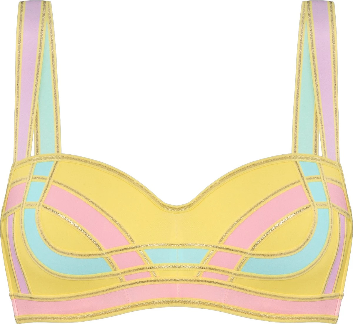 Marlies Dekkers - Samba Queen Blacony BH - 361901 - Yellow Pink - 80D 3 Marlies Dekkers - Samba Queen Blacony BH - 361901 - Yellow Pink - 80D
