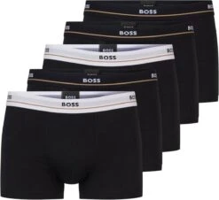 Hugo Boss - Boxershorts 5-Pack Essentials Zwart - Maat L - Body-fit -LingaDore Ondergoed Winkle 1200x1100 5