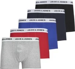 JACK&JONES ACCESSORIES JACWHITE TRUNKS 5 PACK Heren Onderbroek - Maat M