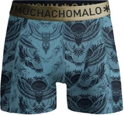 Muchachomalo Night Owl - Onderbroeken Heren - Boxershorts Heren - Blauw Met Print - 3 Pack - Maat L -LingaDore Ondergoed Winkle 1200x1117 6