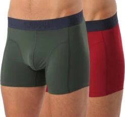 Sapph Boxershort Heren - Nolan - Microvezel - 2pack - Groen/Rood - M